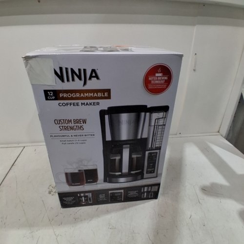NINJA 12-CUP PROGRAMMABLE COFFEE BREWER -BLACK/SILVER (MODEL:CE200C) image 8