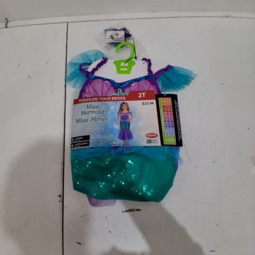 GIRL'S GOODMARK MISS MERMAID COSTUME SET - 2T - PURPLE/TURQUOISE image 2