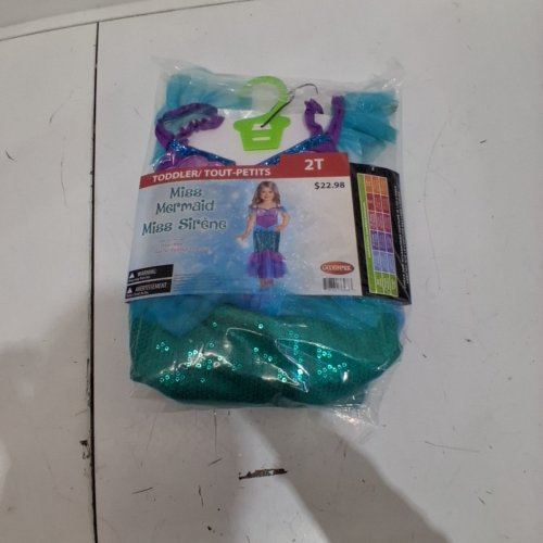 GIRL'S GOODMARK MISS MERMAID COSTUME SET - 2T - PURPLE/TURQUOISE image 3