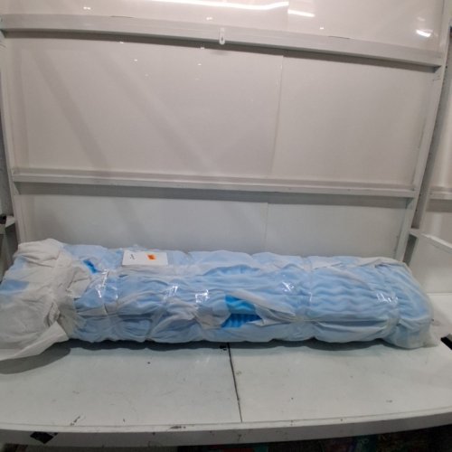 2" THICK MEMORY FOAM MATTRESS TOPPER - OVERSIZED KING 6.5FT X 6.5FT - BLUE image 2