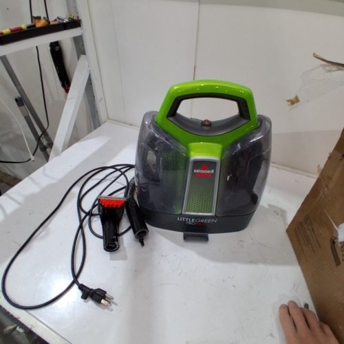BISSELL LITTLE GREEN PROHEAT PORTABLE DEEP CLEANER/SPOT CLEANER WITH SELF-CLEANING HYDRORINSE TOOL - GREEN/GREY (MODEL: 2513T/2513E) image 3