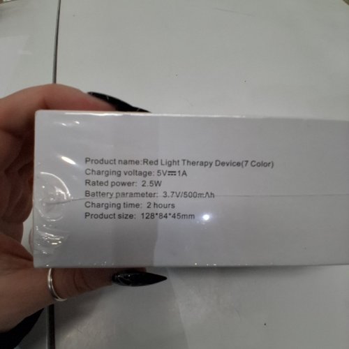 RED LIGHT THERAPY DEVICE - 2.5W, 5 V 1A, 128 X 84 X 45 MM image 3