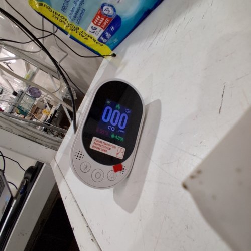 LSENLTY PORTABLE CARBON MONOXIDE DETECTOR - WHITE - (MODEL: L6068) image 2