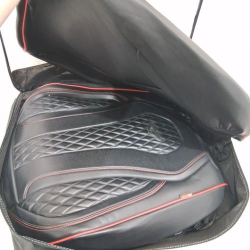 2PK COVERADO UNIVERSAL FIT FRONT CAR SEAT COVERS - BLACK/RED ACCENTS (MODEL: 768904993339 / B8839_SEAT_COVER_BR-FRONT) image 4