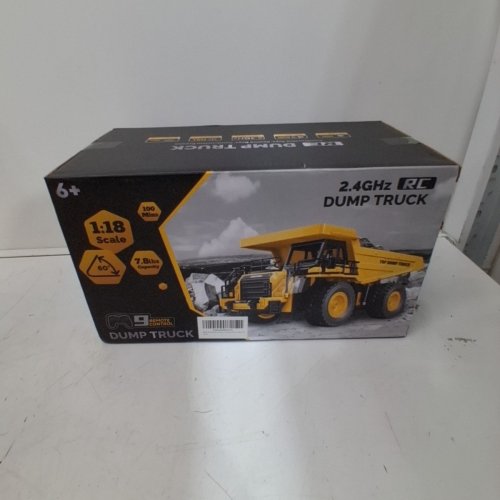 NOKA RC DUMP TRUCK WITH 9 CONTROLS - 2.4 GHZ - 1:18 - YELLOW/BLACK (MODEL: D93304/1/2) image 2