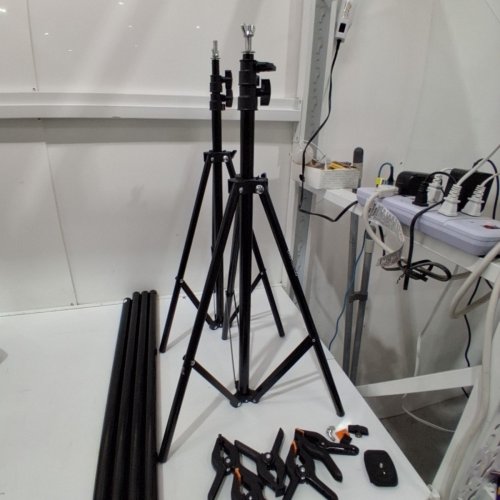 EMART ADJUSTABLE PHOTO BACKDROP STAND KIT - 10FT X 12FT - BLACK image 2