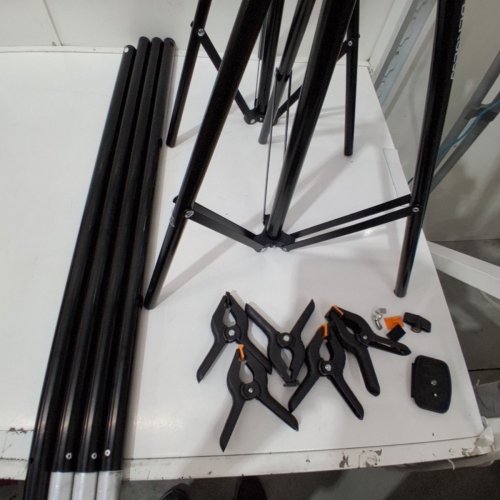 EMART ADJUSTABLE PHOTO BACKDROP STAND KIT - 10FT X 12FT - BLACK image 3