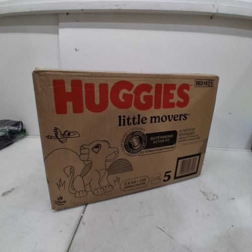 132PK HUGGIES LITTLE MOVERS DIAPERS - SIZE 5 image 5