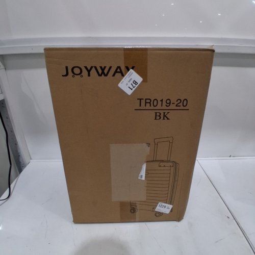 JOYWAY CARRY-ON LUGGAGE WITH METAL CORNER PROTECTORS, TSA LOCK, AND SPINNER WHEELS - 20" - BLACK (MODEL: TR019-20) image 3