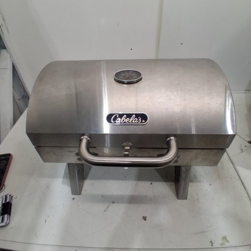 CABELA'S STAINLESS STEEL TABLETOP PROPANE GRILL - 18LB - SILVER (MODEL:880-0013) image 2