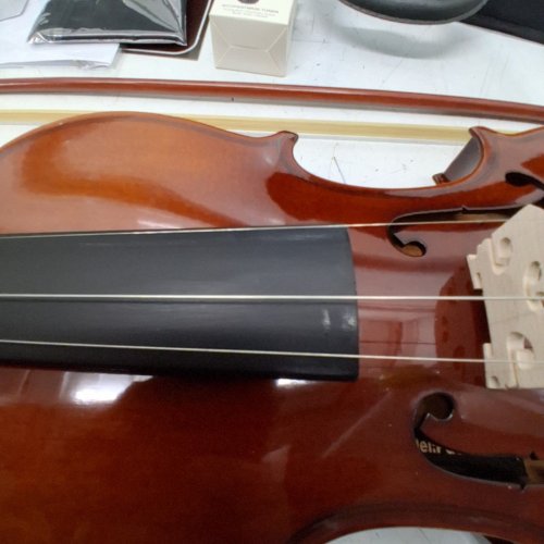 8PC PYLE FULL-SIZE BEGINNER 4/4, 23" VIOLIN SET - LIGHT BROWN/SUNBURST (MODEL: PGVILN20) image 4
