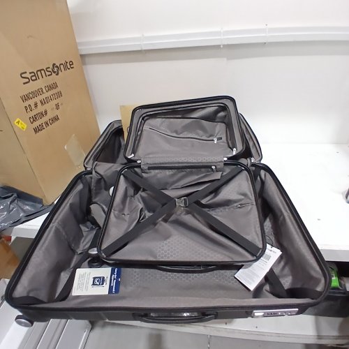 2PC SAMSONITE FREEFORM HARDSIDE SPINNER LUGGAGE - 21.5" AND 31.3" - BLACK (MODEL: 88391-1041) image 2