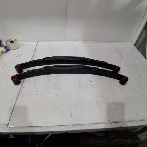 2PK TRAILER LEAF SPRING 4 LEAF DOUBLE EYE LEAF SPRING - FOR 5000LBS TRAILER - BLACK image 2