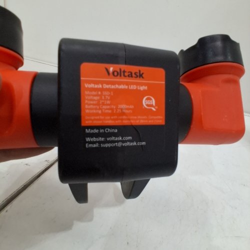 VOLTASK DETACHABLE RECHARGEABLE LED LIGHT COMPATIBLE WITH ANY CORDLESS SNOW SHOVEL - 4V - ORANGE (MODEL: SSD-1) image 4