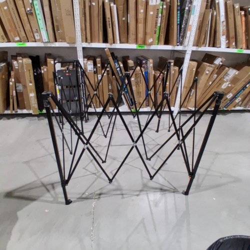 FANPAT POP UP CANOPY TENT WITH 300D SILVER-COATING TOP, INCLUDED CANOPY WEIGHTS - 10FT X 10FT - BLUE (MODEL: Z25L-BL) image 2