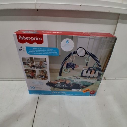 4-IN-1 FISHER-PRICE BABY PLAYMAT KICK & PLAY PIANO GYM - NAVY BLUE/ MOONLIGHT (MODEL: JMN75) image 5