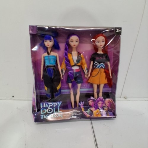 3PC HAPPY DOLL FASHION SET - MULTI COLOR image 2