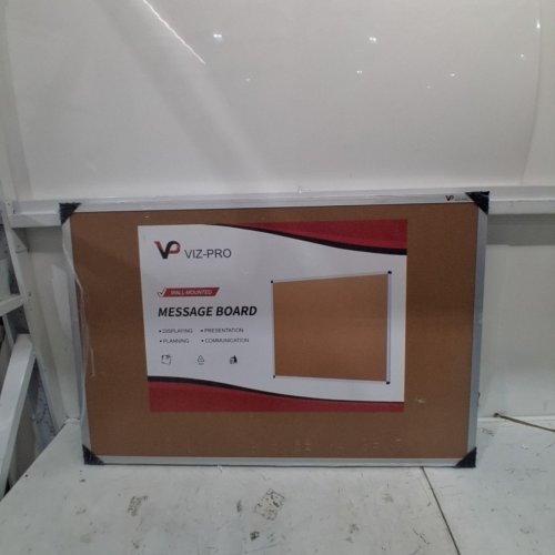 VIZ-PRO CORK AND WHITE MESSAGE BOARD - 3FT X 2FT image 3
