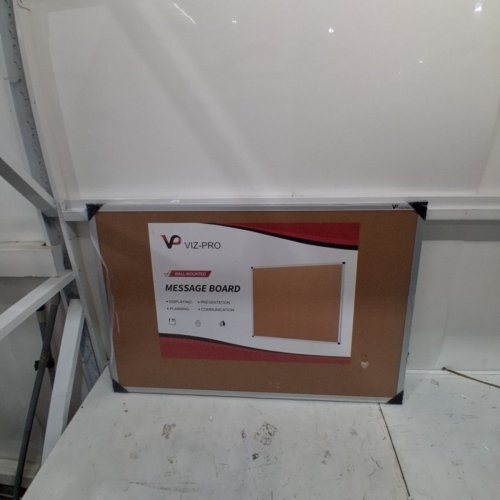 VIZ-PRO CORK AND WHITE MESSAGE BOARD - 3FT X 2FT image 7