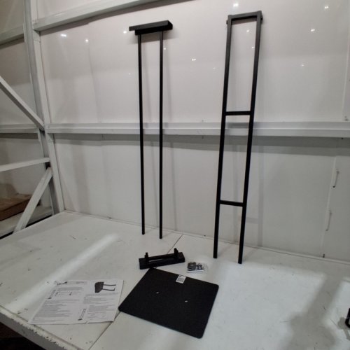 VEVOR PEDESTAL SIGN STAND - 11.8" X 9.5" X 43" TO 81" - BLACK (MODEL: SW-03) image 2