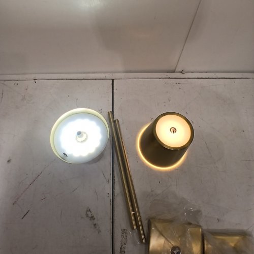 2PK CORDLESS RECHARGEABLE TOUCH CONTROL 3 LIGHT SETTINGS TABLE LAMP - GOLD image 2