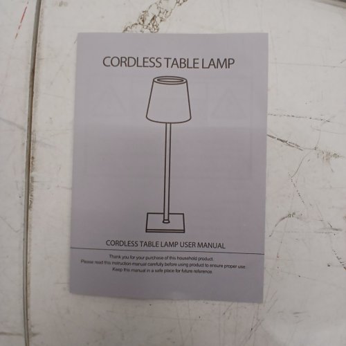 2PK CORDLESS RECHARGEABLE TOUCH CONTROL 3 LIGHT SETTINGS TABLE LAMP - GOLD image 3
