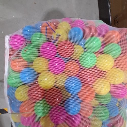 APPROX 1000PK AMAZON BASICS BPA FREE CRUSH-PROOF PLASTIC PIT BALLS WITH STORAGE BAG - MULTICOLOR image 3