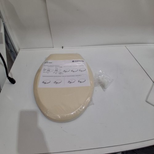 HIGHCRAFT ELONGATED PLASTIC TOILET SEAT - 19" - OFF-WHITE (MODEL: B1TSPE) image 2