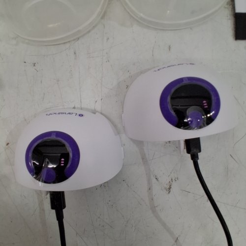 2PK LANSINOH DISCREETDUO WEARABLE BREAST PUMP - BREAST FLANGE 24MM & 21MM - WHITE - (MODEL S32) image 2