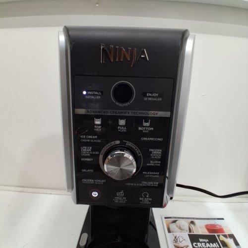 NINJA CREAMI ICE CREAM MAKER - 16OZ CAPACITY - BLACK (MODEL: CN302CCO) image 2