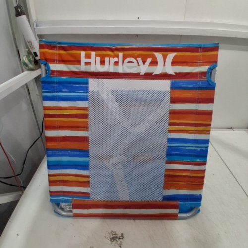 HURLEY BEACH GROUND MAT LOUNGER WITH BACKREST AND COOLER POCKET - BLUE\ORANGE (MODEL: 169502GGMD) image 3
