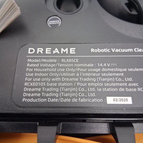 DREAME X50 ULTRA SMART ROBOT VACUUM/MOP COMBO WITH SELF-EMPTYING STATION - AUTO-WASH/REFILL & 3D MAPPING - APP/WIFI CONNECTIVITY - WHITE - (MODEL: ‎RLX85CE) image 10