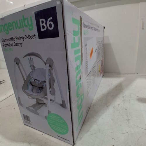 INFANT'S INGENUITY CONVERTME SWING-2-SEAT CHAIR - WHITE/GREY - (MODEL:B6) image 3