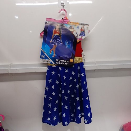 4PC RUBIES WONDER WOMAN COSTUME - MEDIUM 8/10 - RED BLUE GOLD (STYLE: WONDER WOMAN) image 2