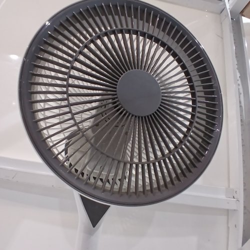 IRIS USA WOOZOO PEDESTAL STANDING FAN WITH REMOTE - 12SPEEDS - WHITE\GREY (MODEL:100137) image 3