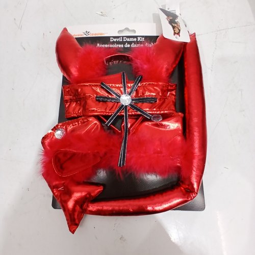 4PC ADULT WAY TO CELEBRATE! DEVIL DAME KIT - RED image 2