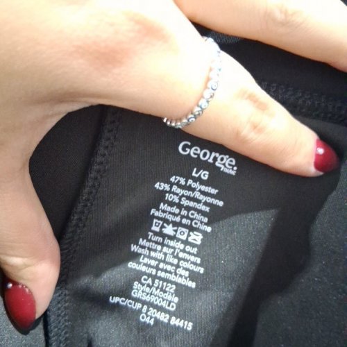 WOMEN'S GEORGE DRAWSTRING SHORTS - LARGE - BLACK (STYLE: GRS69004LD) image 3
