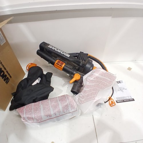 WORX TRIVAC 3-IN-ONE BLOWER/MULCHER/VACUUM WITH METAL IMPELLER AND COLLECTION BAG - 12AMP - 120V (MODEL: WG509) image 3