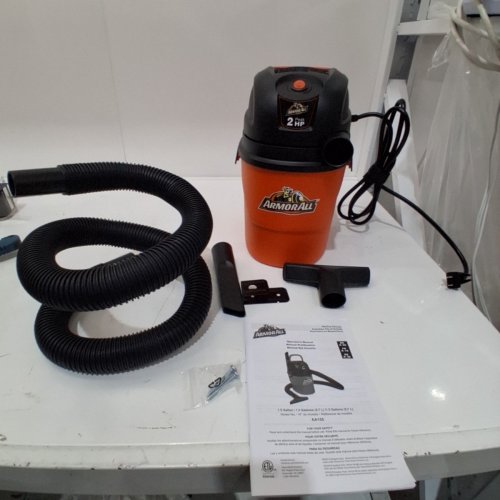 ARMORALL PORTABLE WET AND DRY PEAK HP VACUUM - 1.5GAL - ORANGE/BLACK (MODEL: AA155) image 3