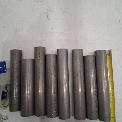 8PC SEAMLESS HYDRAULIC TUBING PIPE - VARIOUS SIZES - 1.5" OD - ALUMINUM (MODEL: 6061-T6) image 3