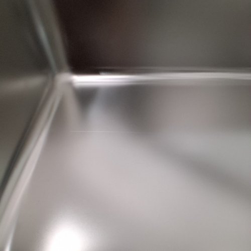 FZZOR LOW ENTRY STAINLESS STEEL CAT LITTER BOX - 23.6" X 15.7" X 5.9" - SILVER image 4