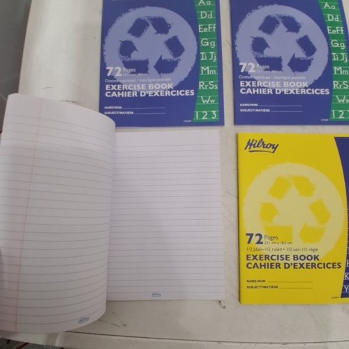 4 ASSORTED HILROY EXERCISE BOOKS - 72 PAGES (EACH) - ASSORTED COLORS image 3