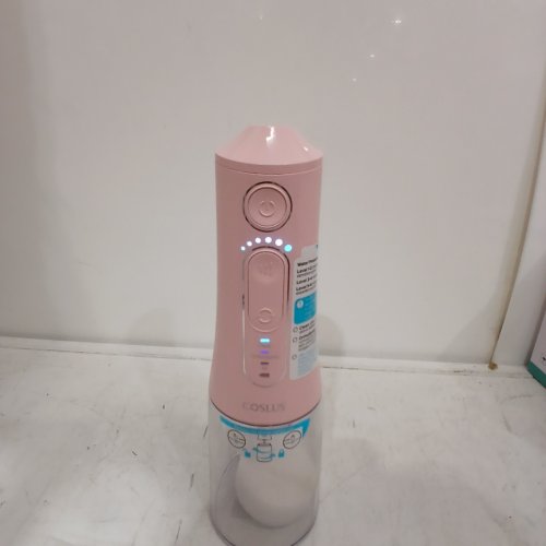 COSLUS ORAL IRRIGATOR PORTABLE WATER TEETH FLOSSER WITH 3 MODES & 6 PRESSURE SETTINGS - PINK (MODEL: C51) image 2