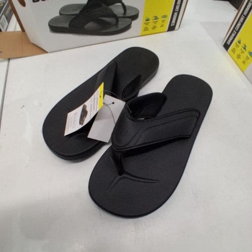 MEN'S BENCH COMFORT FLIP FLOPS - SIZE 7 - BLACK (STYLE:1872037) image 2