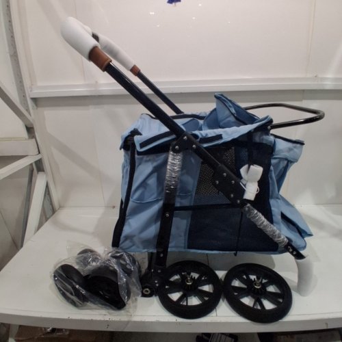 JOYFULLTAILS PET STROLLER - MAX 66 LBS - BLUE (MODEL: D07M-BLUE-CA) image 3