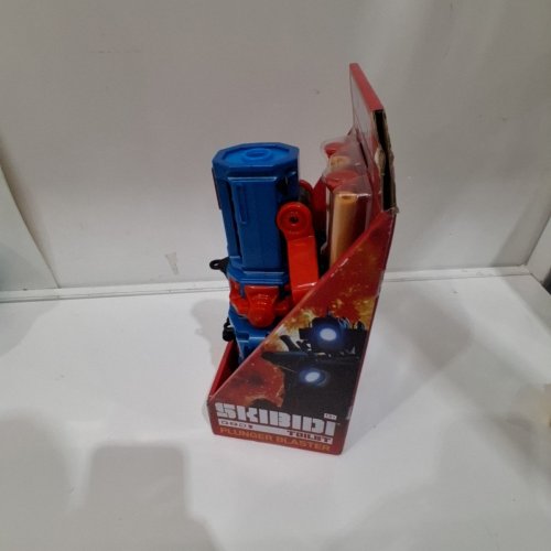 5PC BONKERS SKIBIDI TOILET PLUNGER BLASTER - BLUE AND RED (ITEM: 1420) image 3
