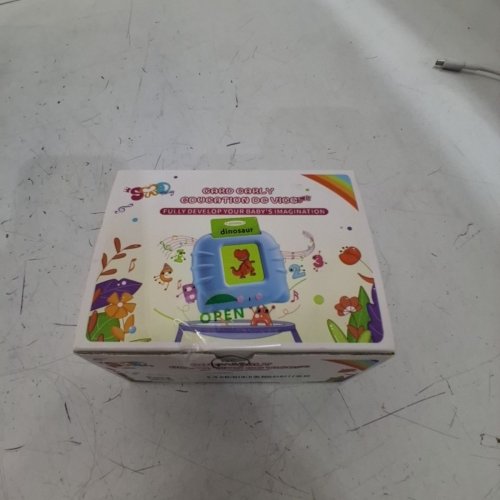 112PC HAPPY WORLD EARLY EDUCATION TALKING FLASH CARD DEVICE TOY - BLUE (MODEL: CA001) image 2