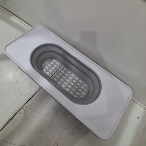 ANGELCARE COLLAPSIBLE DRAINAGE BATHTUB SHELF -30" - FITS 28" TUBS - WHITE/GREY image 3