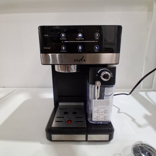 UDI 20 BAR 9-IN-1 ESPRESSO COFFEE MAKER WITH MILK FROTHER - 2 CUP CAPACITY - BLACK (MODEL: CMS600) image 2