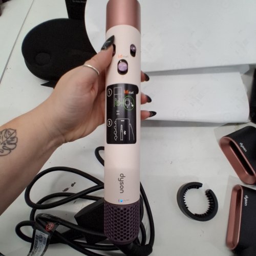 6PC DYSON I.D CURLY + COILY AIRWRAP MULTI STYLER AND HAIR DRYER WITH BLUETOOTH - PINK / ROSE GOLD ( MODEL: HS08) image 2